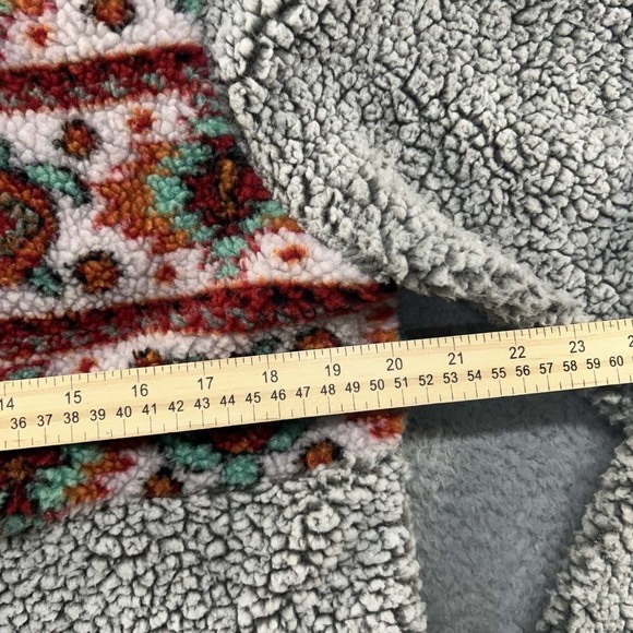 Simply Southern Sherpa Sweater Womens Small Aztec Turtle Sherpa Warm - Picture 5 of 8